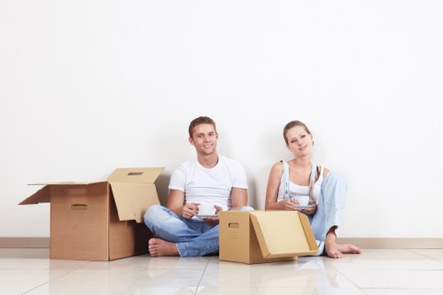 Waste removal and lawful disposal service with a van