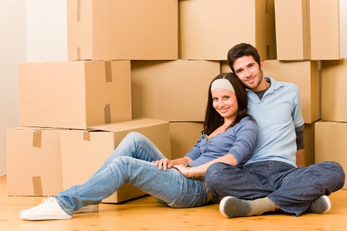 Careful packing and loading of household items for a Cranham move