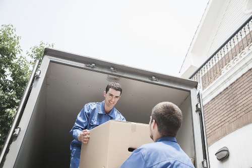 Packed moving boxes and furniture protection for a home removal in Cranham