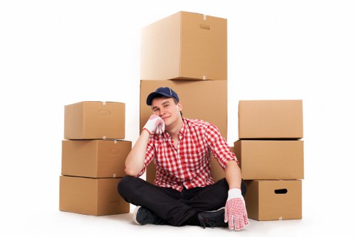 Furniture collection and delivery loaded into a van